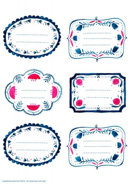 Ярлычки для подписи подарка