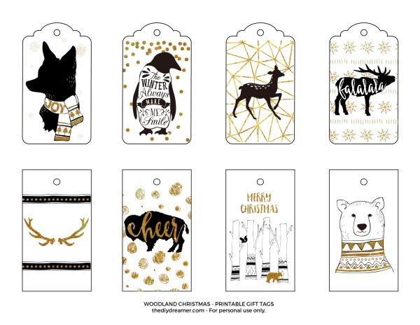 Новогодние ярлычки для подарков