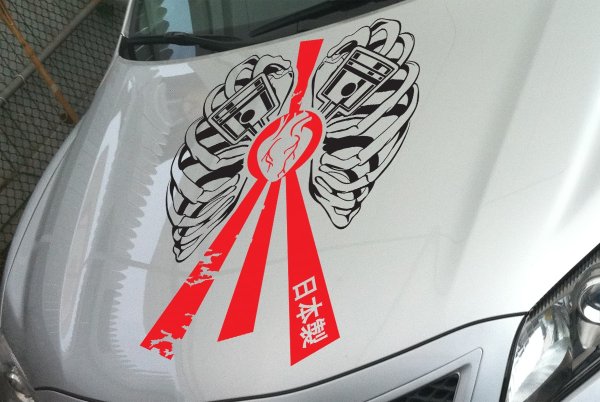 Японские наклейки на авто