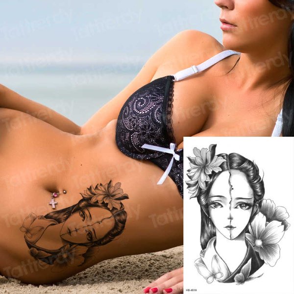 Тату наклейки на тело