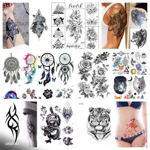 Наклейки переводки на тело