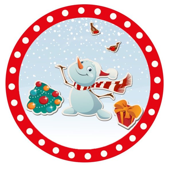 Новогодние наклейки