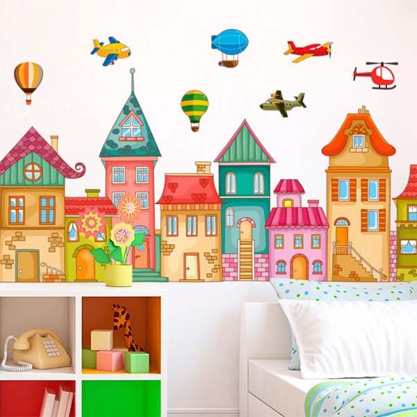 Интерьерные наклейки домики