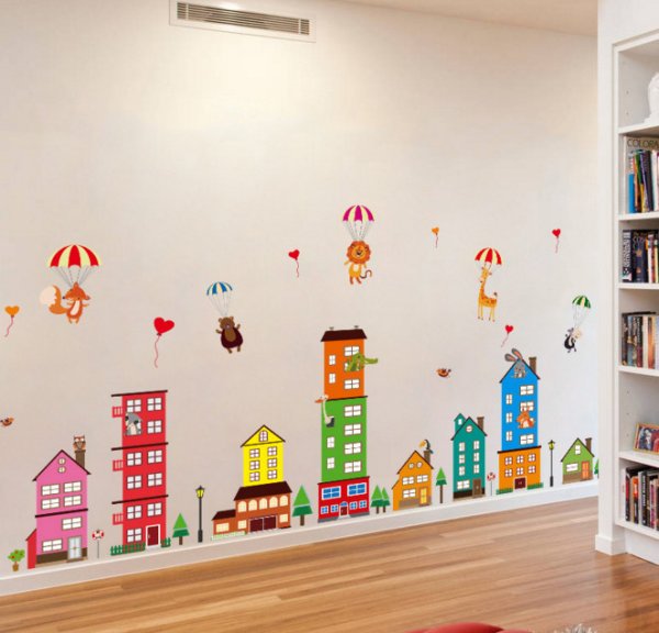 Декор стен в детском саду