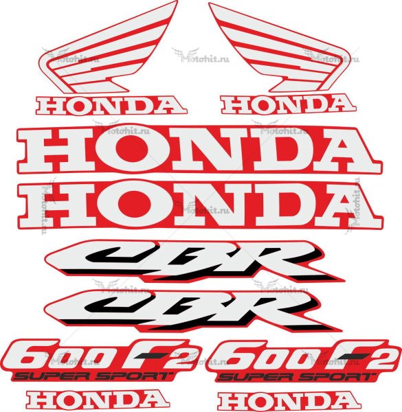 Комплект наклеек Honda CBR f2