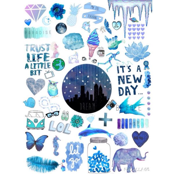 Стики голубые