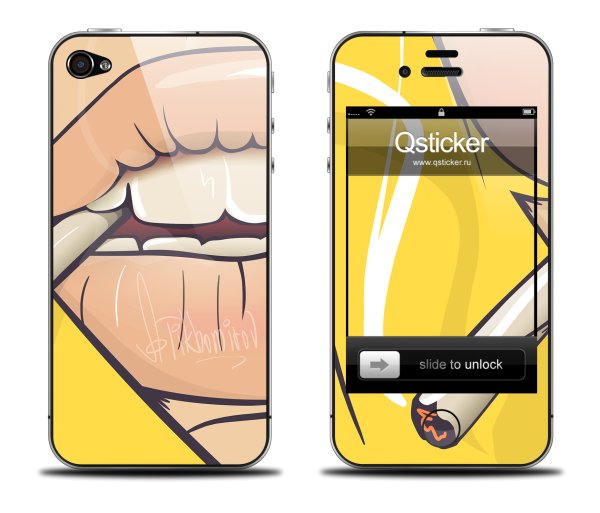 Виниловые наклейки на айфон