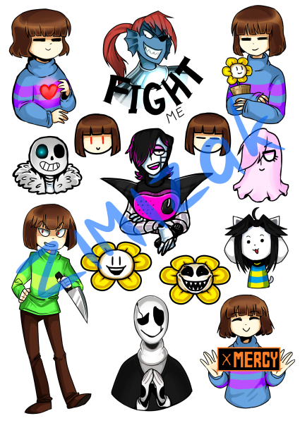 Наклейки по андертейл