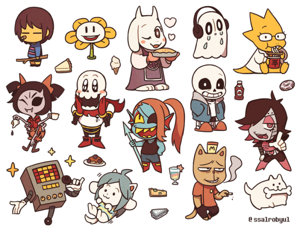 Наклейки андертейл