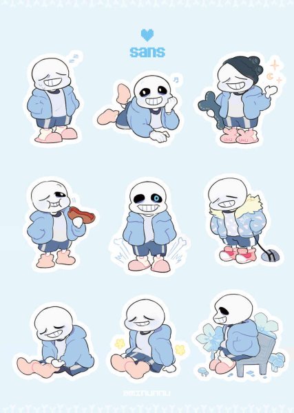 Наклейки с Сансами