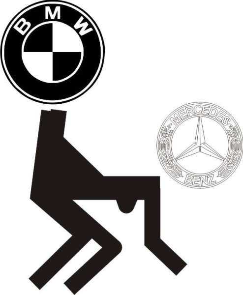 BMW e34 стикер