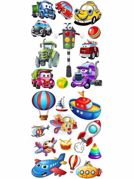. "Машинки (+ наклейки)"