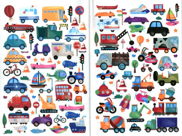 Наклейки машинки для детей