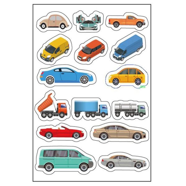 Транспорт наклейки для детей