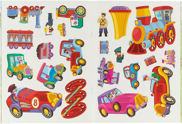 Наклейки машинки для детей