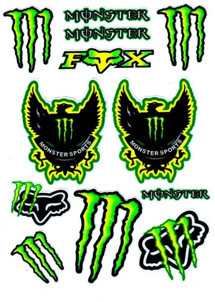 Monster наклейка