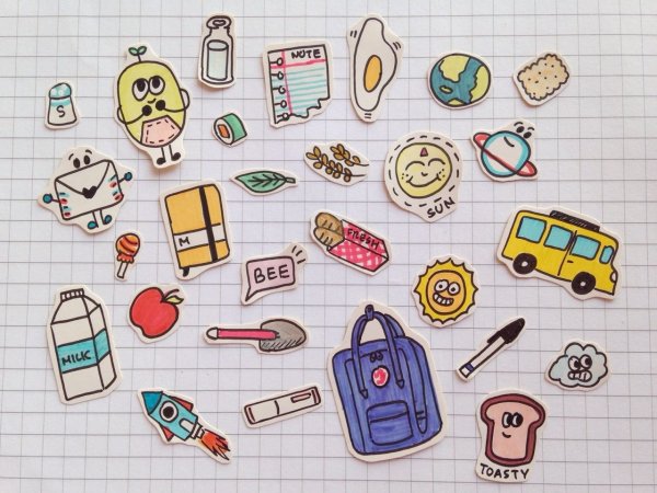 Мини рисунки для срисовки