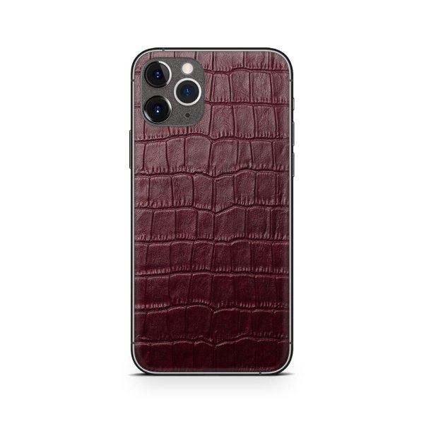 Наклейка Glueskin из натуральной кожи Croco для Apple iphone XS Max