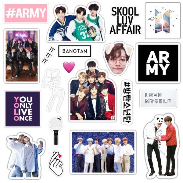 Стикеры участников БТС