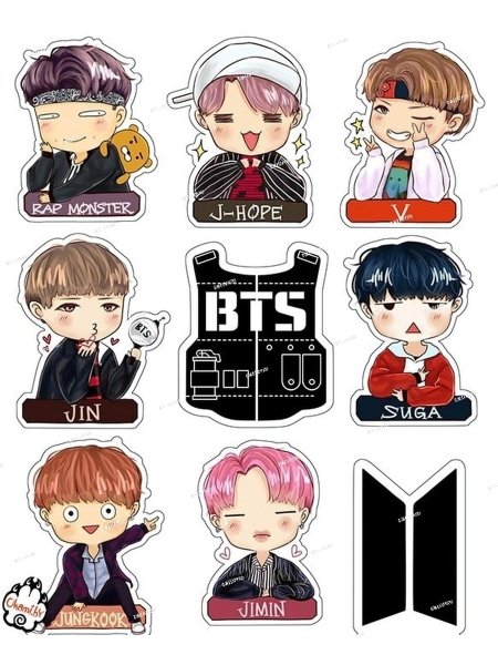 Группа БТС Стикеры