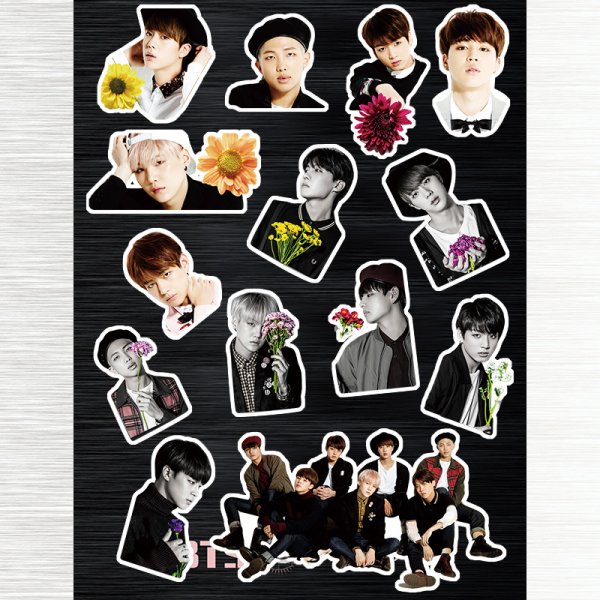 БТС наклейки группа