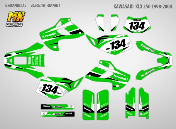 Kawasaki KX 125 наклейки