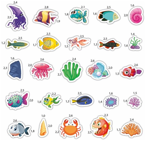 Набор виниловых наклеек