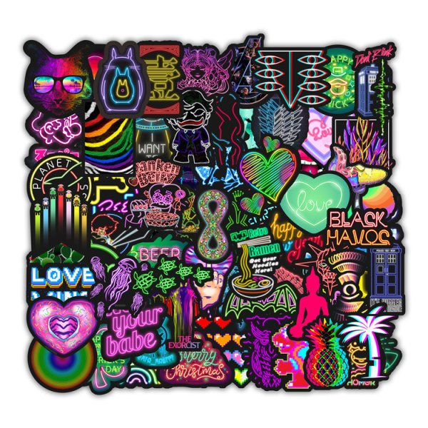 Наклейки Неоновые