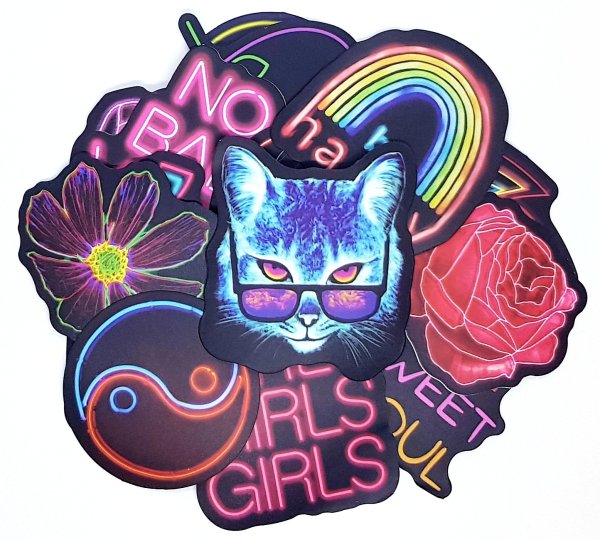 Наклейки Неоновые