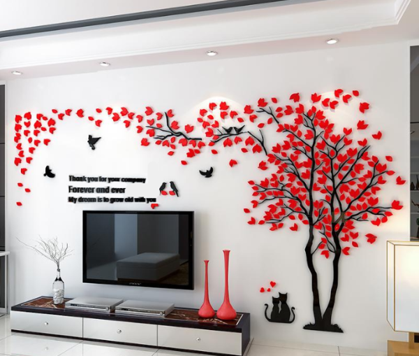 Акриловые наклейки на стену