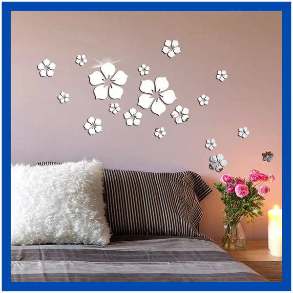 Акриловые зеркальные наклейки на стену