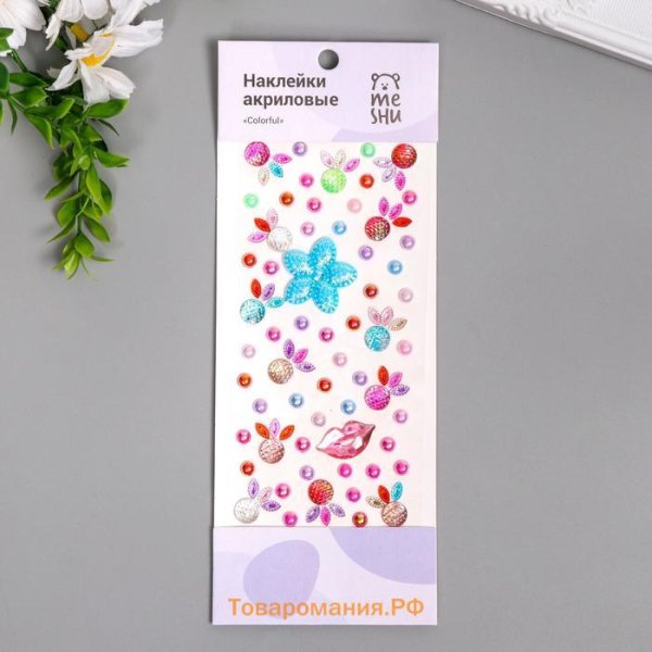 Наклейка акриловая colorful line