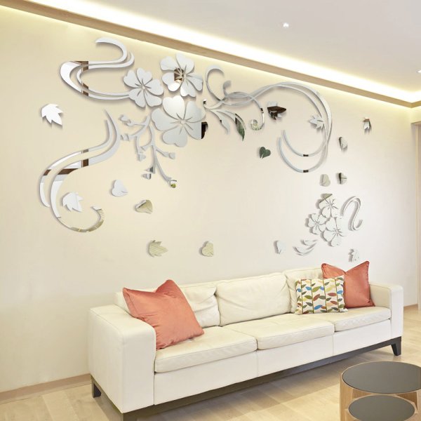 Акриловые зеркальные наклейки