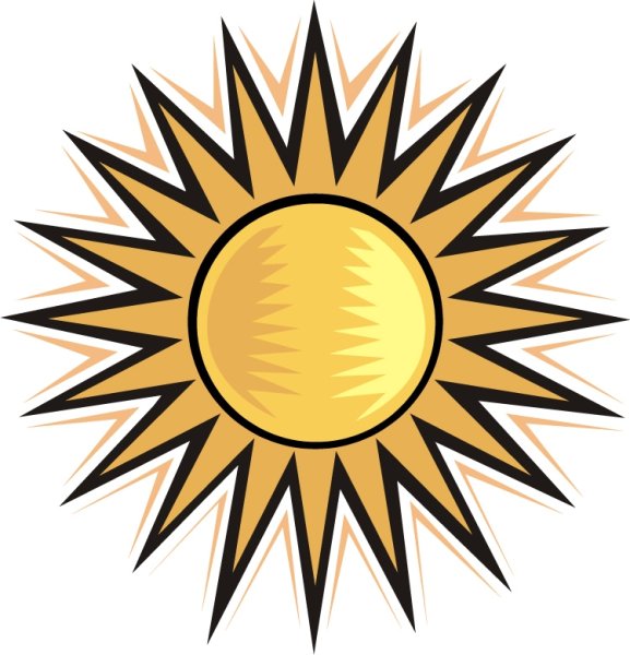Солнце наклейка