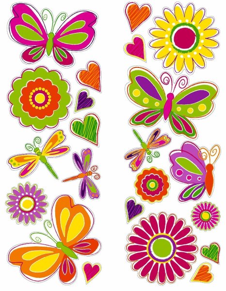 Цветы для украшения цветные