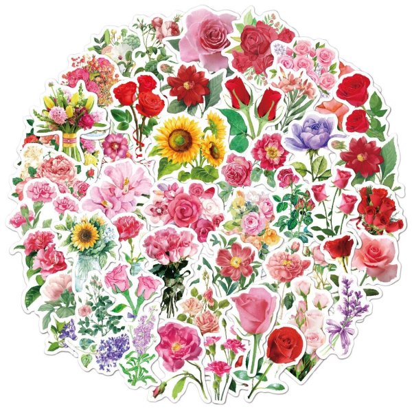 Наклейка - цветы