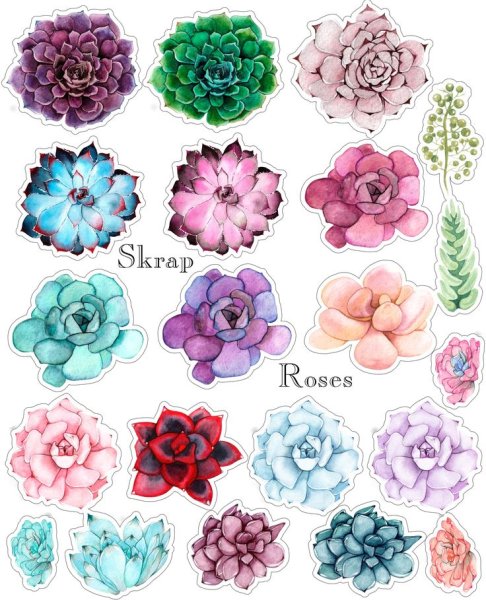 Цветы Скрапбукинг для печати