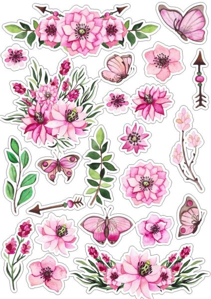 Высечки цветы для скрапбукинга