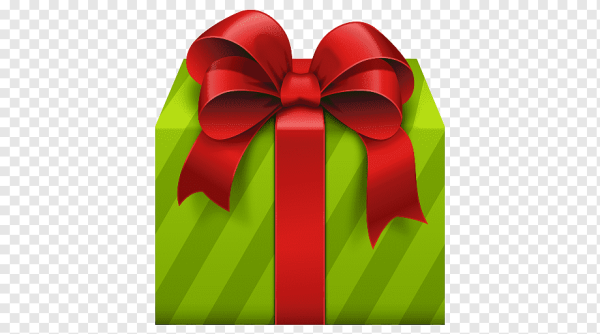 Коробка с бантом вектор