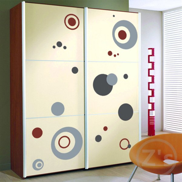 Интерьерные наклейки на шкаф