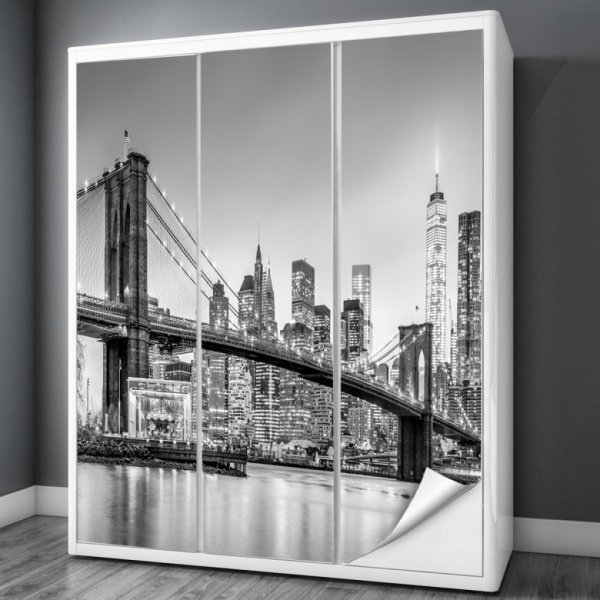 Интерьерные наклейки на шкаф