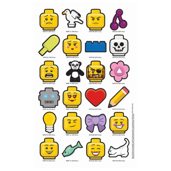 Наклейки на лего человечков