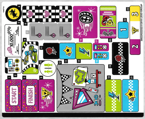 Наклейки лего френдс