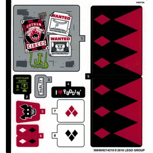 Лего 7498 наклейки