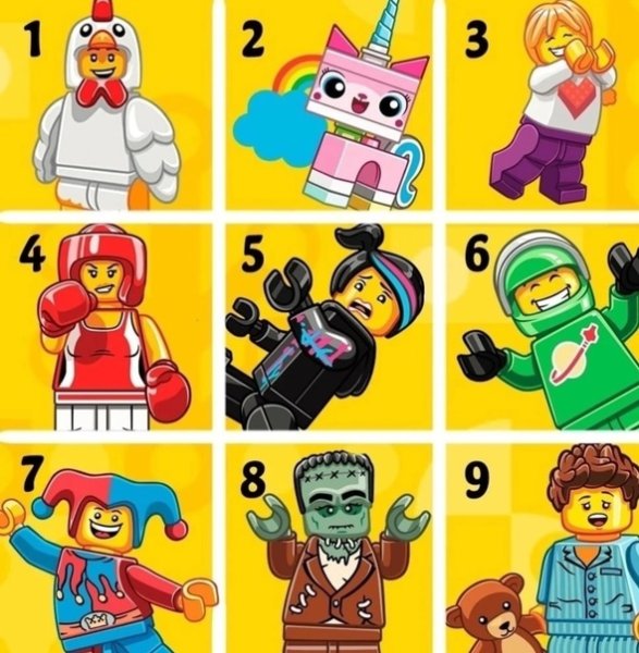 Наклейки на лего человечков