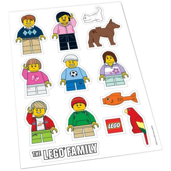 Наклейки на лего человечков