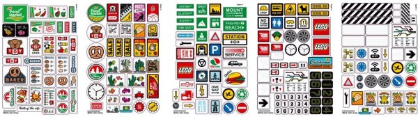 Лего наклейки на детали