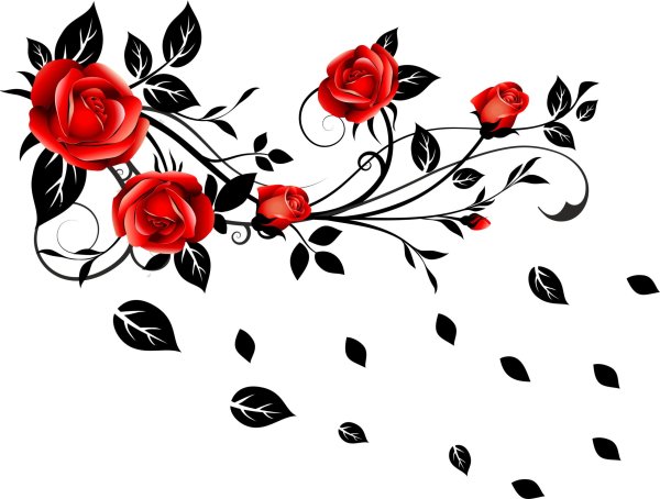 Наклейка (стикер) цветок