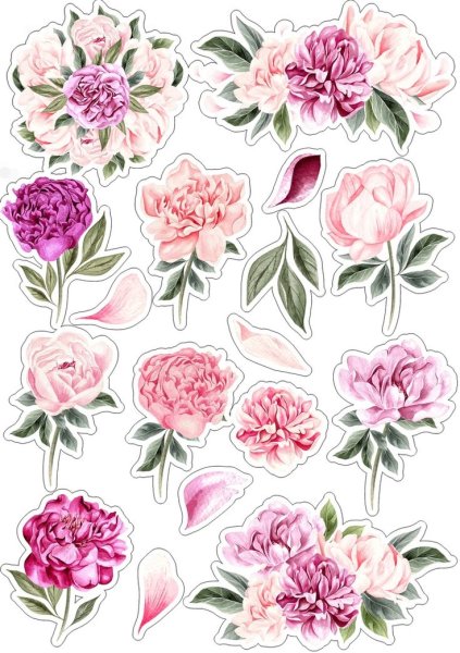 Высечки цветы для печати