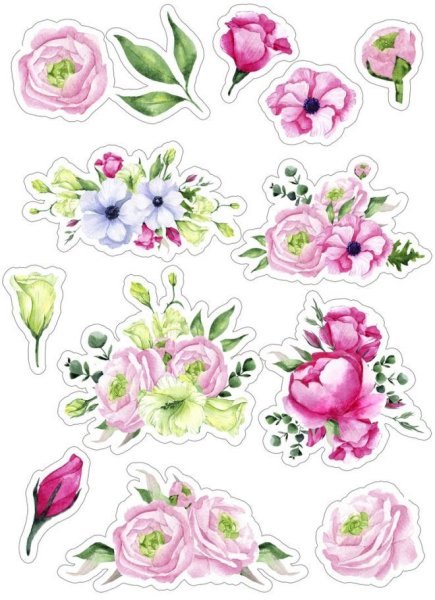 Наклейка - цветы